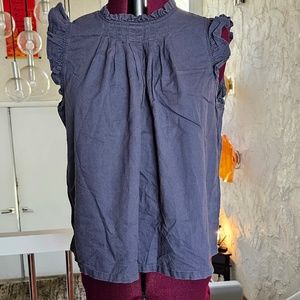 Ruffle Universal Thread Gray Blouse